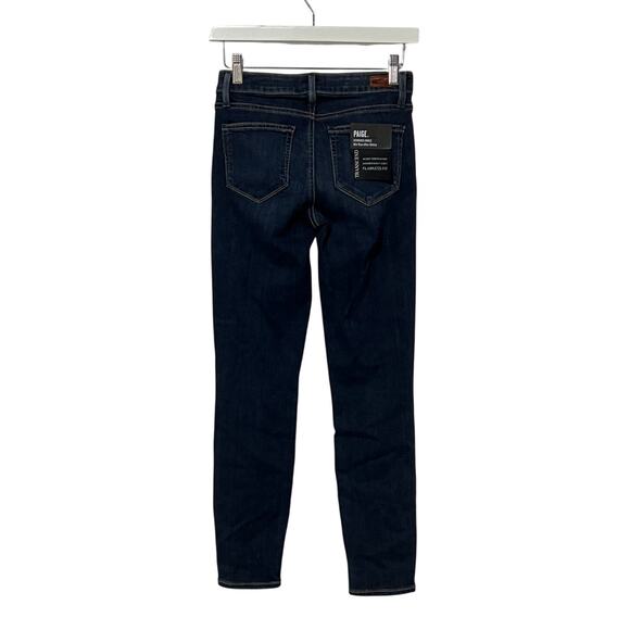 PAIGE DENIM WOMENS SIZE 24 VERDUGO ANKLE NOTTINGHAM BLUE STRETCH NEW - Picture 4 of 12